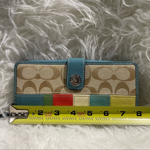 Coach Patchwork Long Zip Wallet - Picture 6 of 9